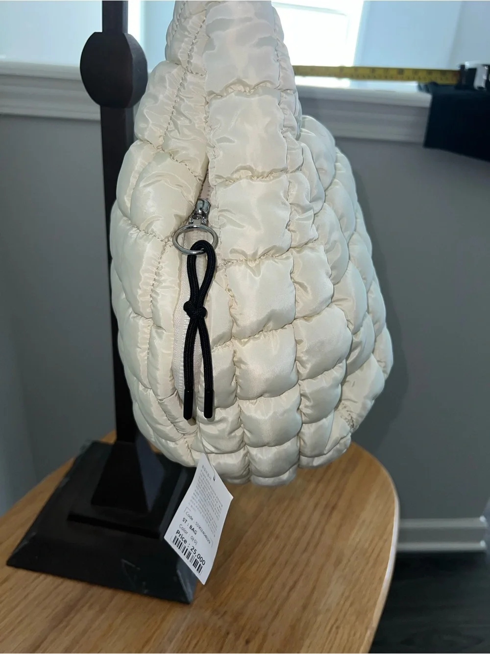 Cream Puffer Quilted Hobo Shoulder Bag – NWT